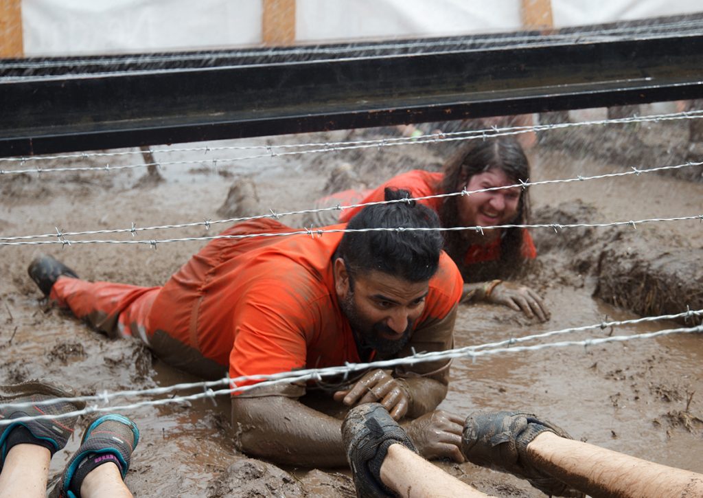 Bryan crawling through the mud